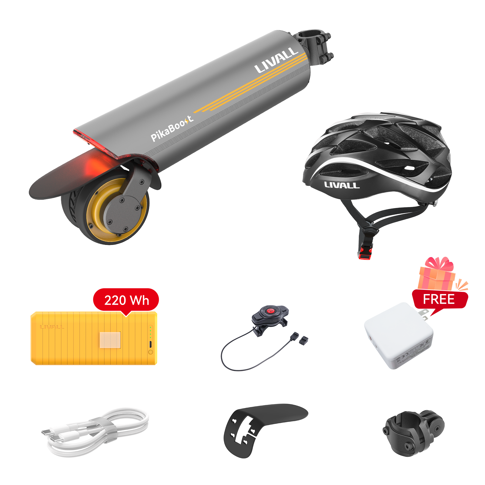 PikaBoost 2 Powerful eBike Bundle with BH62 Neo Smart Helmet