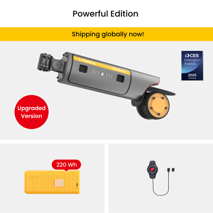 LIVALL PikaBoost 2 E-bike Conversion Kit--Strong Boost, Flexible Moves