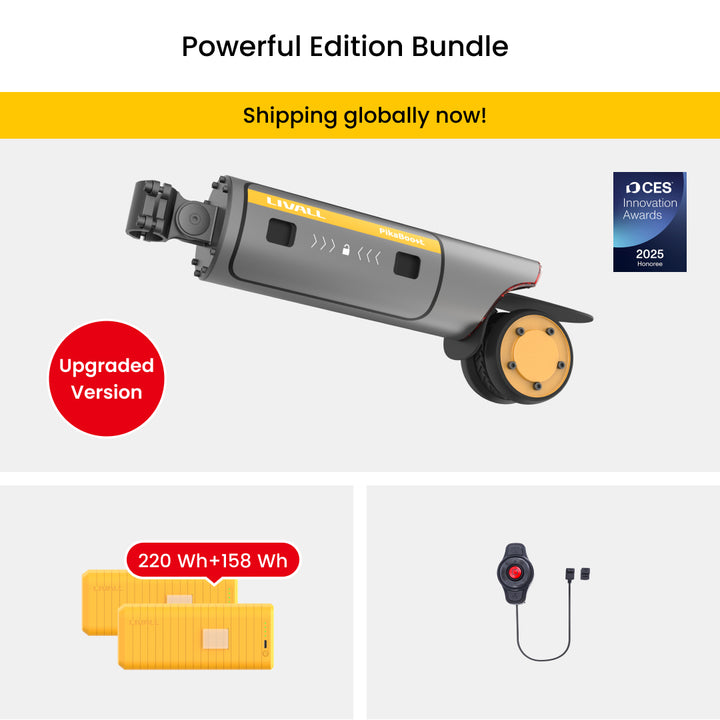 LIVALL PikaBoost 2 E-bike Conversion Kit--Strong Boost, Flexible Moves