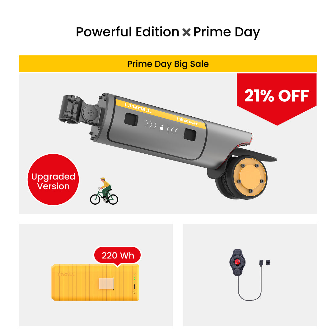 LIVALL PikaBoost 2 E-bike Conversion Kit--Strong Boost, Flexible Moves