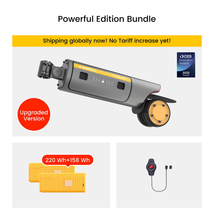 LIVALL PikaBoost 2 E-bike Conversion Kit—Strong Boost, Flexible Moves