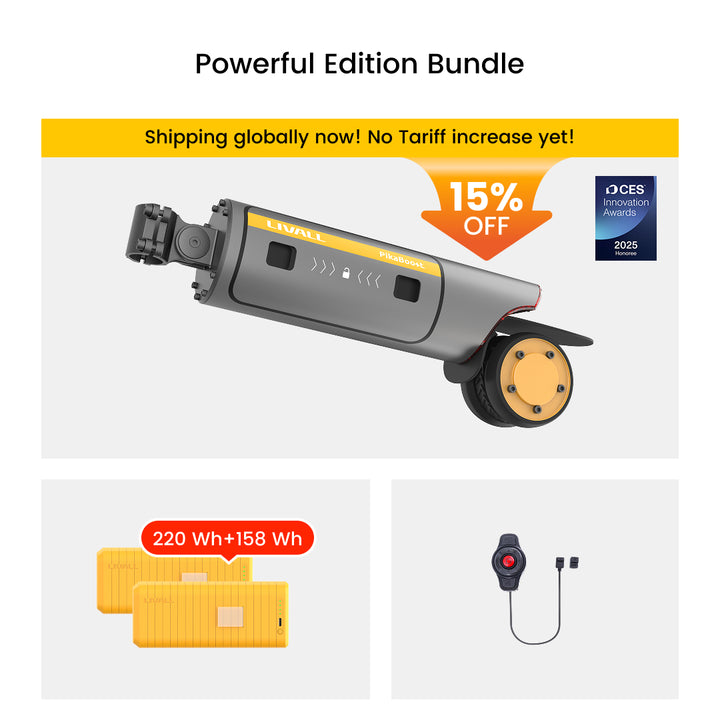 LIVALL PikaBoost 2 E-bike Conversion Kit—Strong Boost, Flexible Moves