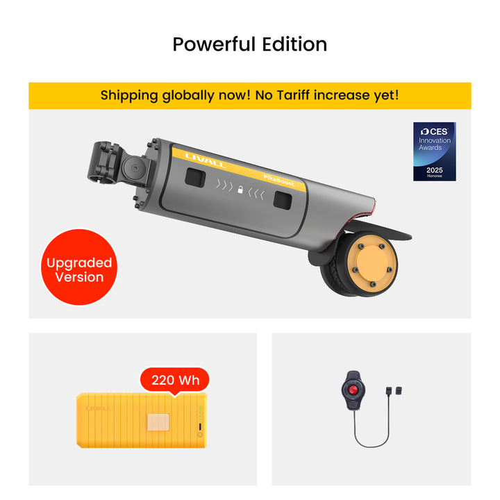 LIVALL PikaBoost 2 E-bike Conversion Kit—Strong Boost, Flexible Moves