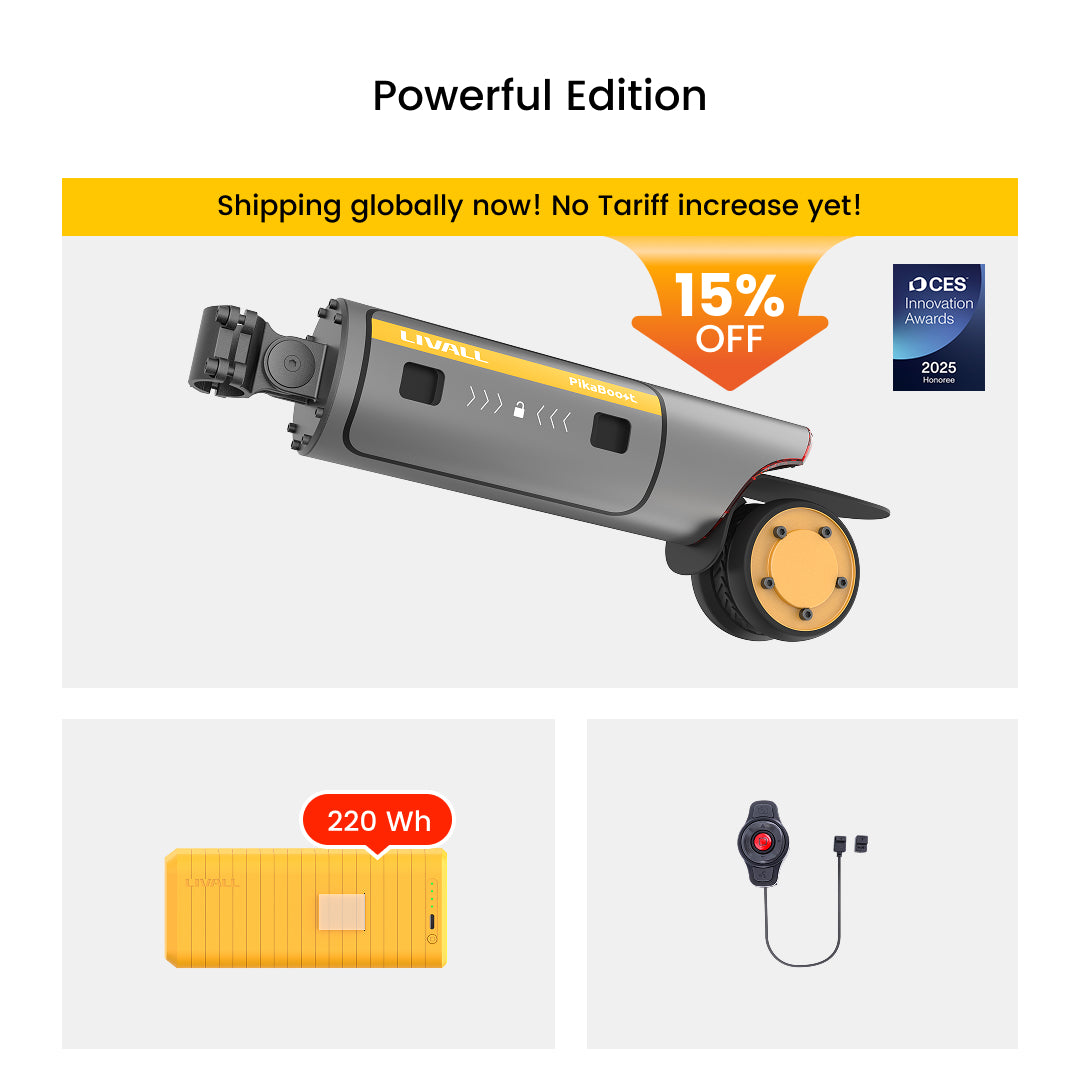 LIVALL PikaBoost 2 E-bike Conversion Kit—Strong Boost, Flexible Moves