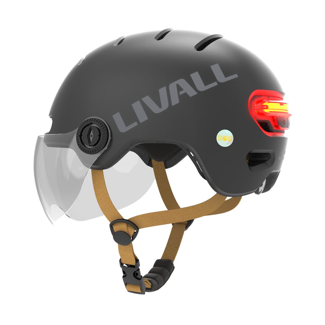 bike helmet with long visor LIVALL L23 Cycling Smart Helmet with Removable Visor Mirage Purple / M 21.25-22.83 in (54-58 cm)