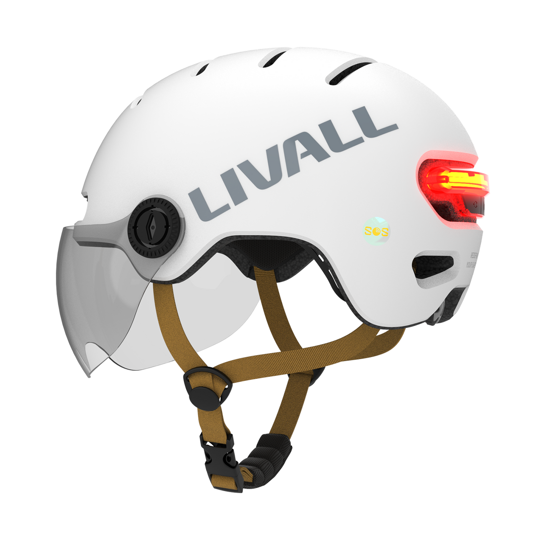 53 cm bike helmet LIVALL L23 Cycling Smart Helmet with Removable Visor Mirage Purple / M 21.25-22.83 in (54-58 cm)