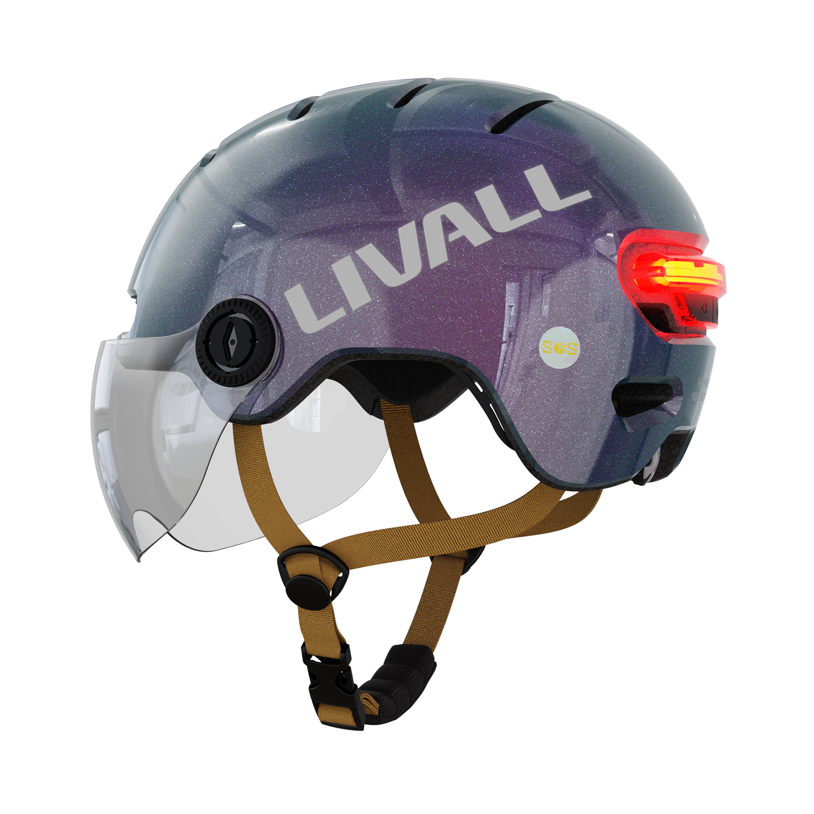 LIVALL L23 Cycling Smart Helmet with Removable Visor Mirage Purple / M 21.25-22.83 in (54-58 cm)