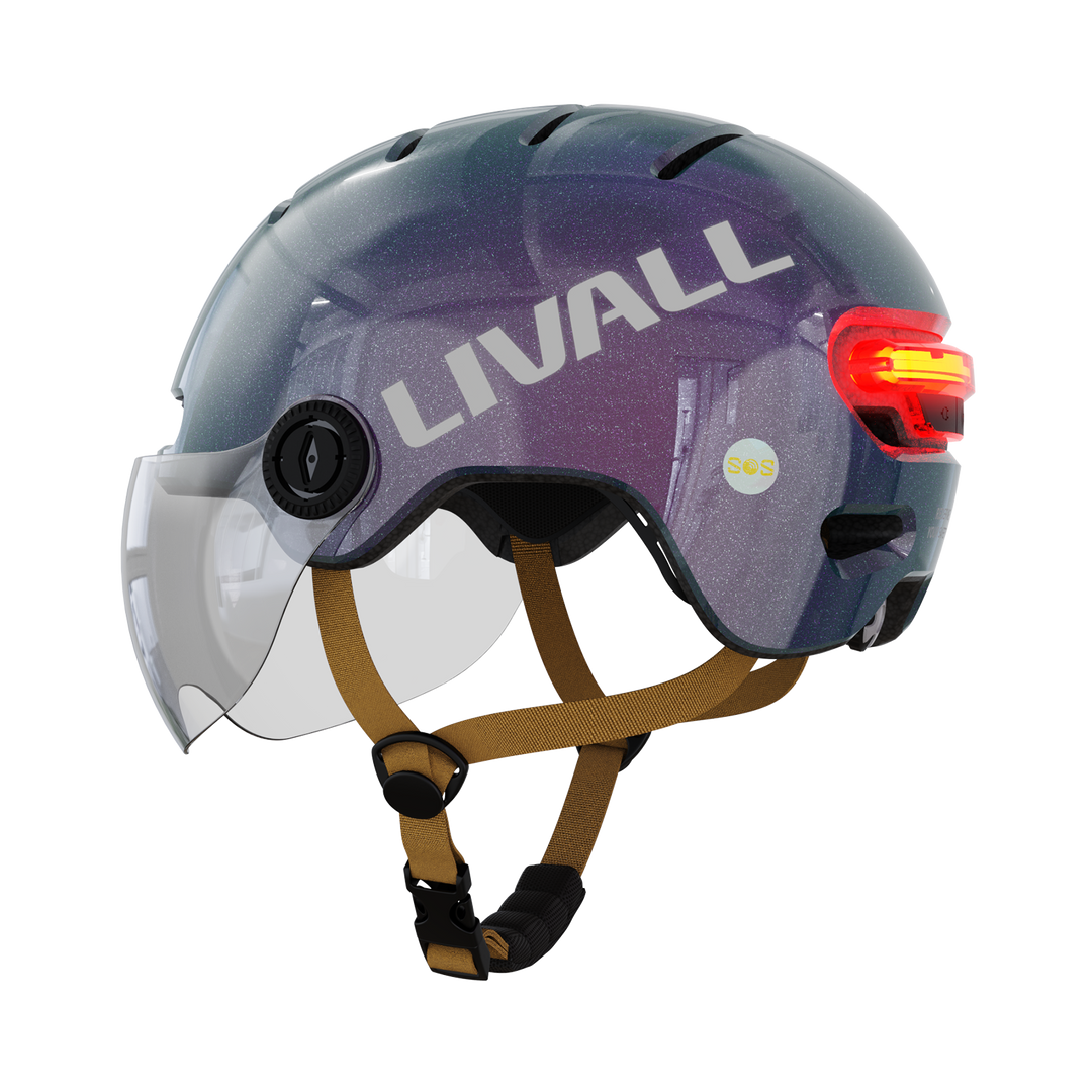 LIVALL L23 Cycling Smart Helmet with Removable Visor Mirage Purple / M 21.25-22.83 in (54-58 cm) LIVALL L23 Cycling Smart Helmet with Removable Visor Mirage Purple / M 21.25-22.83 in (54-58 cm)