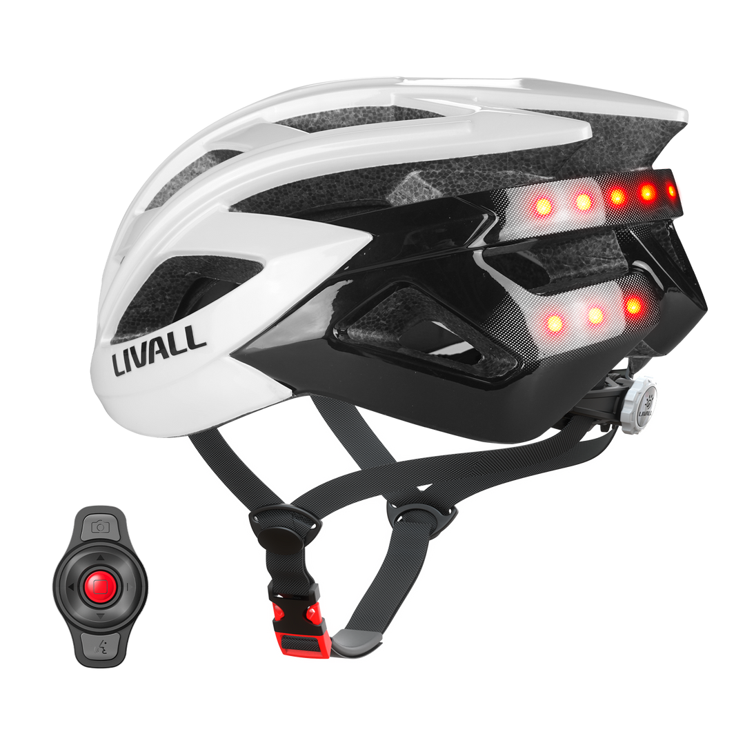babaali smart bike helmet ILM Adult Front Side Rear LED Light with Automatic G button SOS feature Capacete Cilismo Babaali Sem Fio