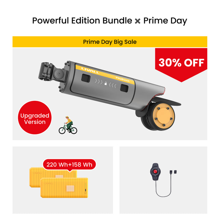 LIVALL PikaBoost 2 E-bike Conversion Kit--Strong Boost, Flexible Moves