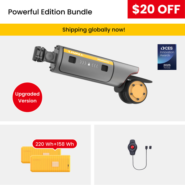LIVALL PikaBoost 2 E-bike Conversion Kit--Strong Boost, Flexible Moves