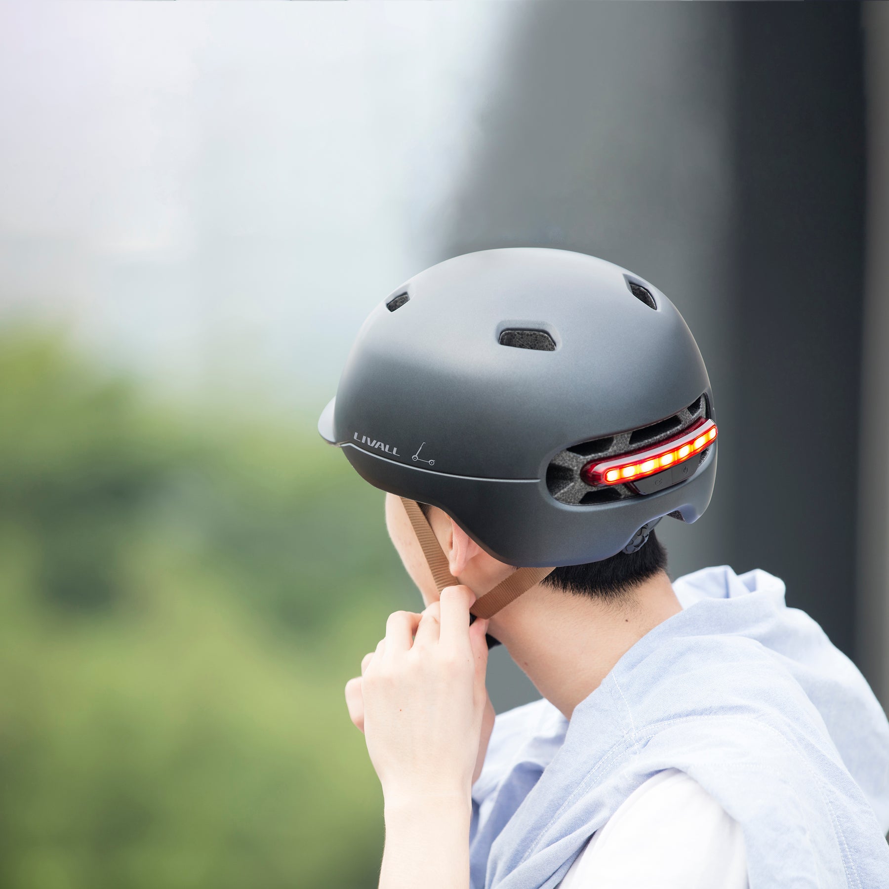 livall c20 fahrradhelm test Led Urban Helmet White M Style:Helmet with Visor – Rear Vents (pocket + 2 back straps) the safe companion in CUBE Cyclocross 2026 günstig Veo